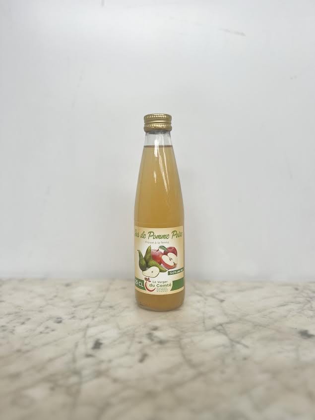 Jus de pomme poire (25cl) Nicolas Pollet - Vergers du Comté - Fromelles