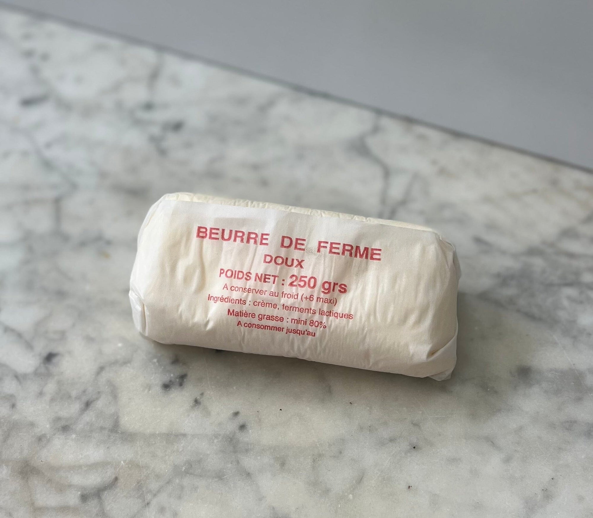 Beurre fermier doux (250g) Crèmerie Géraldine - La Ferme du Vinage - Roncq