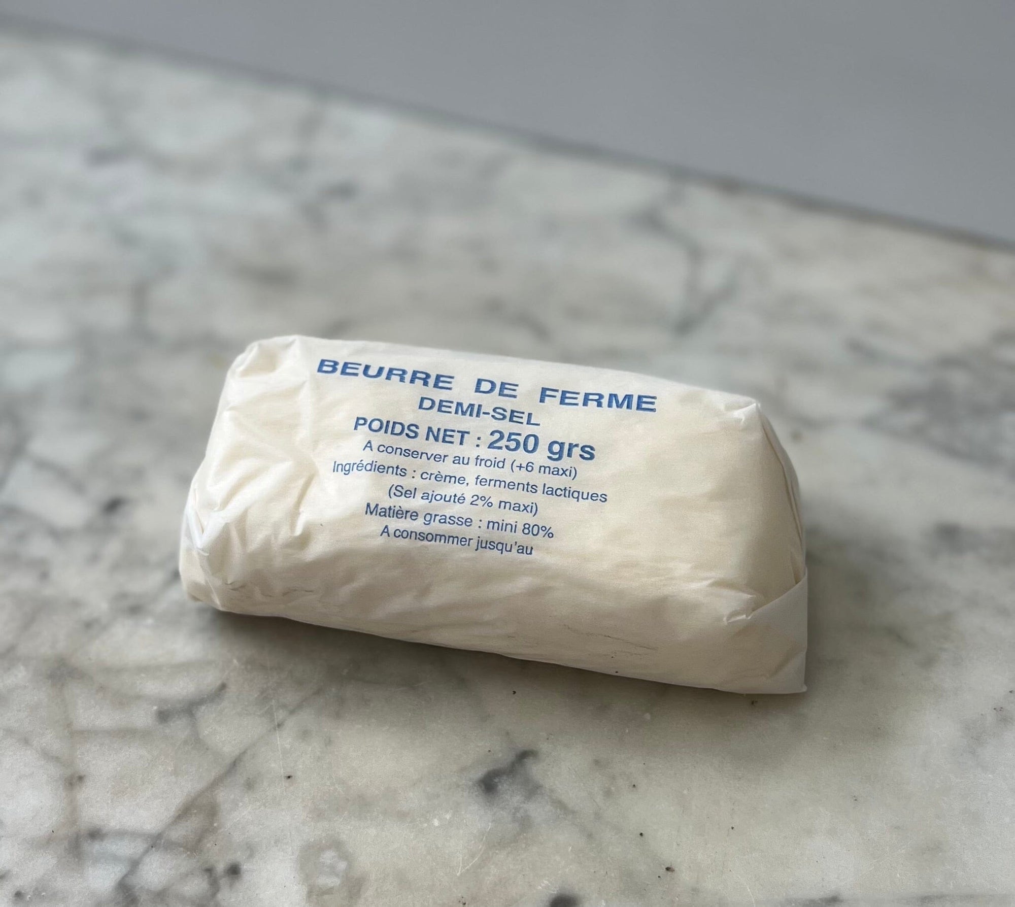 Beurre fermier demi-sel (250g) Crèmerie Géraldine - La Ferme du Vinage - Roncq