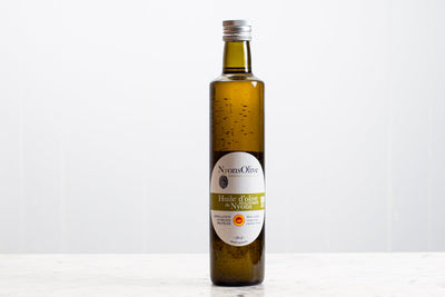 Huile d'olive de Nyons AOP bio (50cl) Épicerie salée Nyons olives empreinte d'exception - Nyons