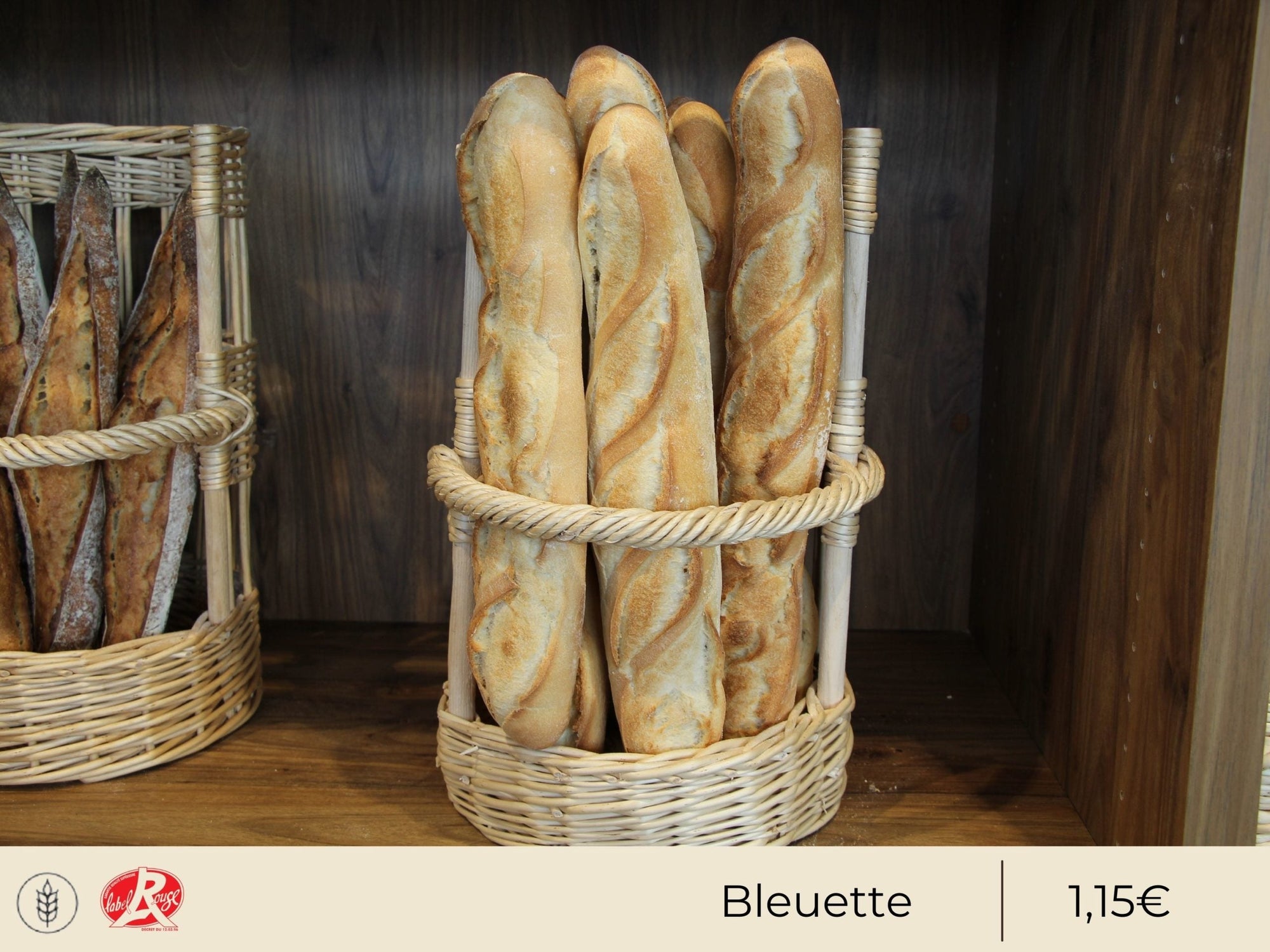 Baguette bleuette( 250g) Boulangerie Mathieu - Boulangerie Mathieu - Lille