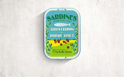 Sardines thym citron & poivre de timut (boîte de 115g) Épicerie salée La belle-iloise - Quiberon