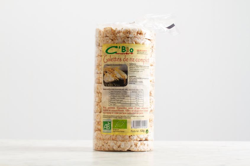 Galettes de riz complet bio (paquet de 13) Epicerie Benoît - Canavere - Saint-Gilles