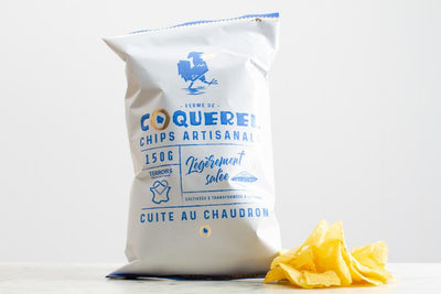 Chips légèrement salée (paquet de 150g) Epicerie Etienne et André - la chips Coquerel - Saint-Aubin