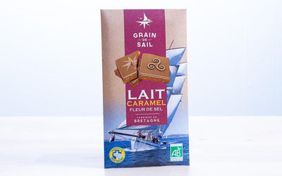 Chocolat lait caramel fleur de sel bio (100g) Épicerie sucrée Jacques - Grain de Sail - Morlaix