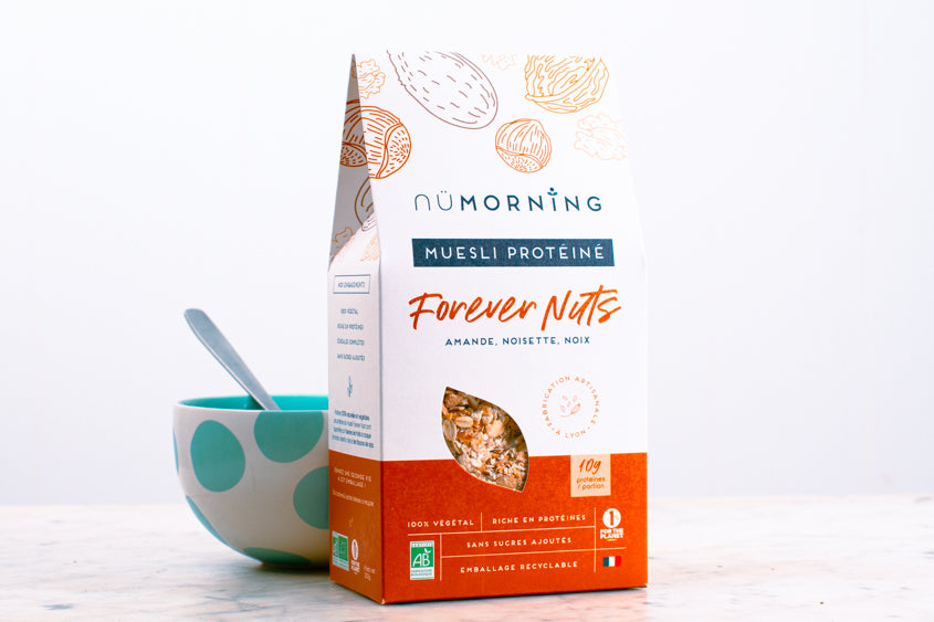 Muesli Forever Nuts - Amandes, noisettes et noix bio (300g) Épicerie sucrée Nümorning - Lyon