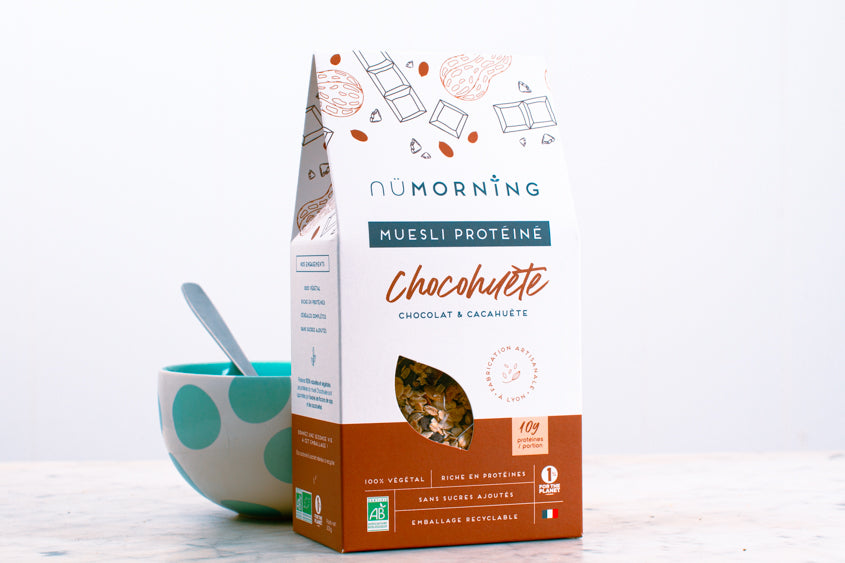 Muesli chocohuète - Chocolat et cacahuètes bio (300g) Épicerie sucrée Nümorning - Lyon
