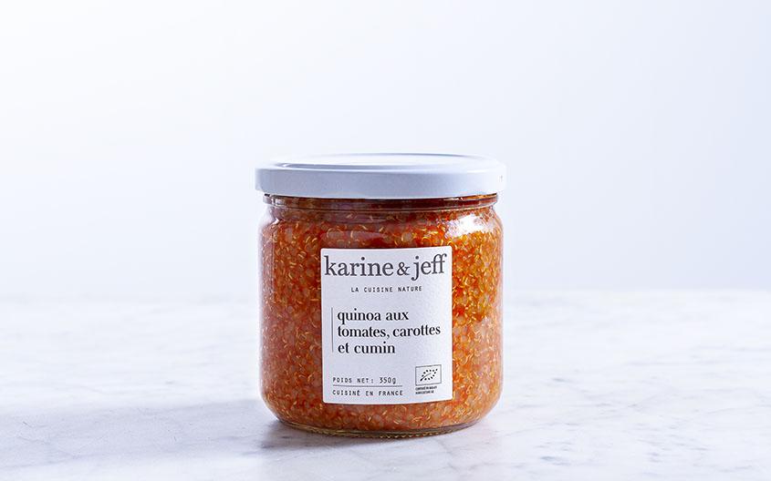 Quinoa aux tomates, carottes et cumin bio (350g) Epicerie Karine & Jeff - Revel