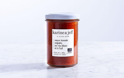 Sauce tomate mijotée au vin blanc et à l'ail bio (200g) Epicerie Karine & Jeff - Revel